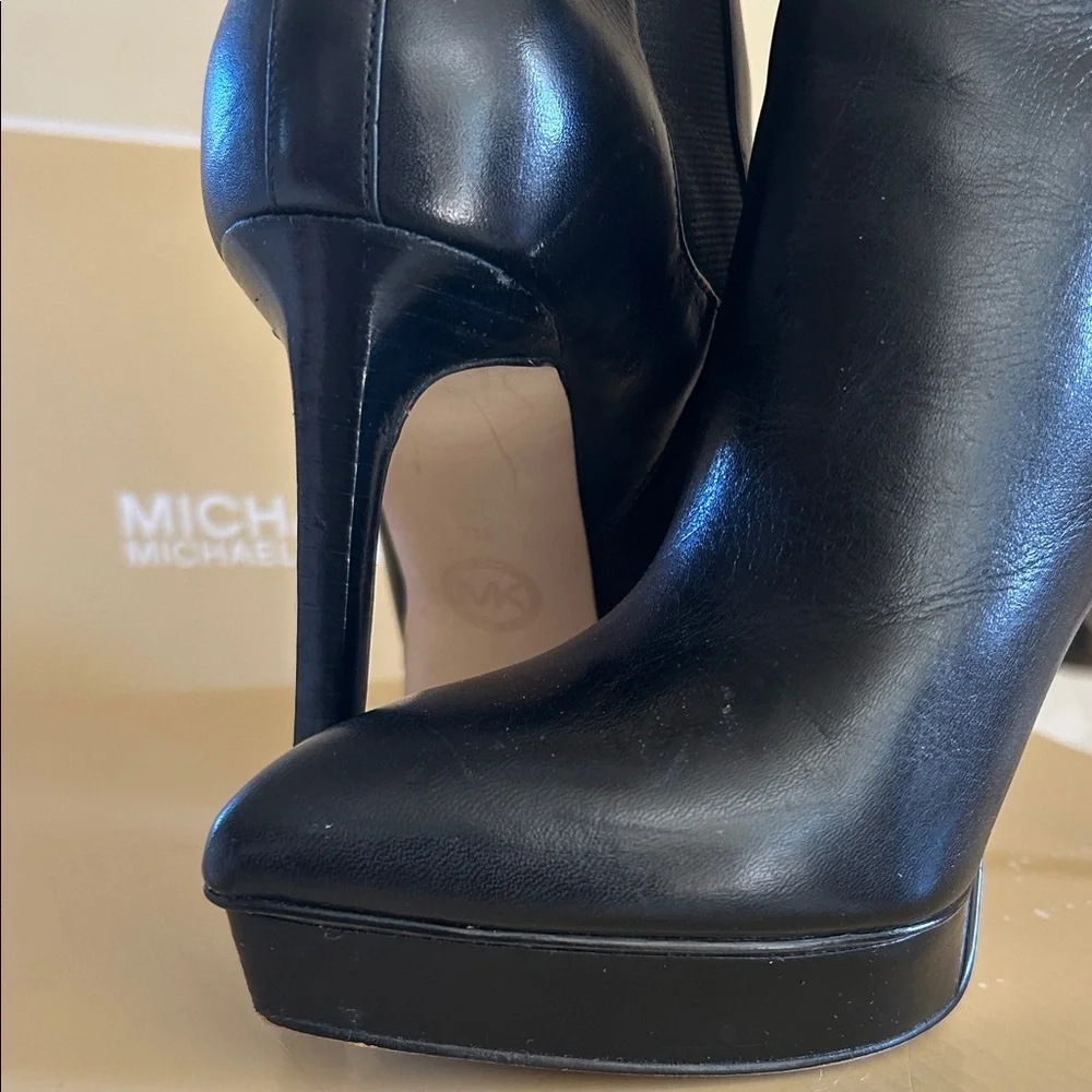 Michael Kors Black Heeled Ankle Boots - Picture 7 of 7